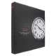 Radio-controlled wall clock Ø40 cm with strong aluminum frame and classic white dial